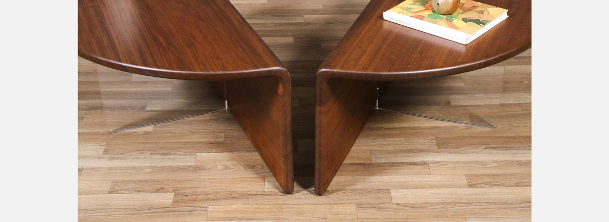 Gerald McCabe "Waterfall" Shedua & Lucite Coffee Table for Orange Crate Modern