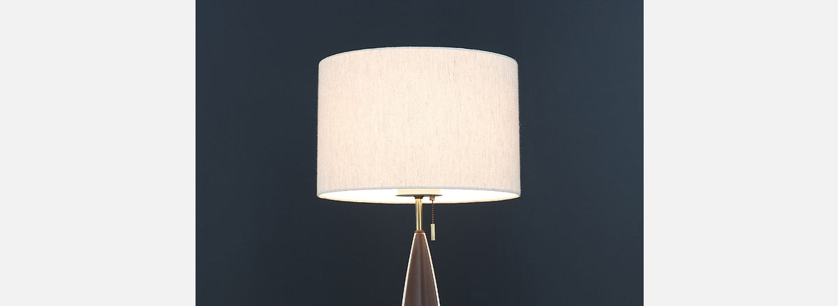 Gerald Thurston "Fin" Porcelain Table Lamp by Lightolier 