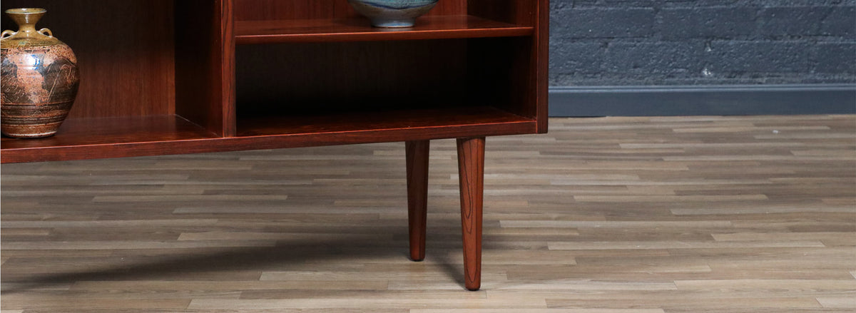 Danish Modern Brazilian Rosewood Bookshelf by Carlo Jensen