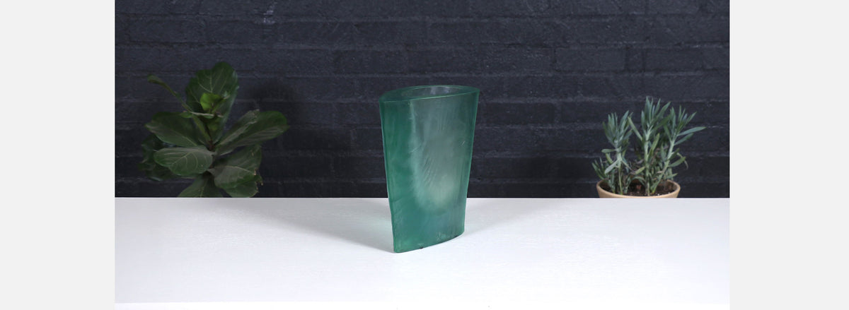 Terry Balle Resin Aqua Sculpture Vase