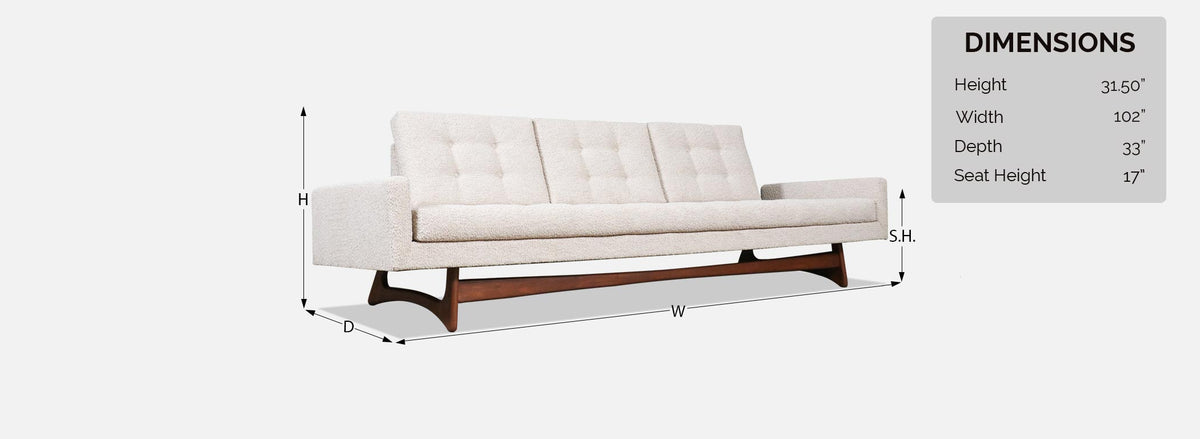 Adrian Pearsall Model 2408-S Sofa for Craft Associates
