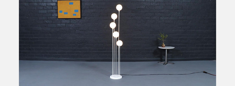Mid Century Modern 5-Tier Orb Floor Lamp by Lightolier