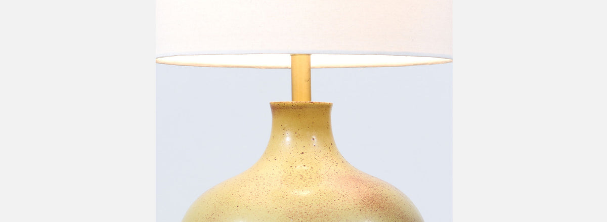 David Cressey Olive Green Pro Artisan Ceramic Table Lamp for Architectural Pottery