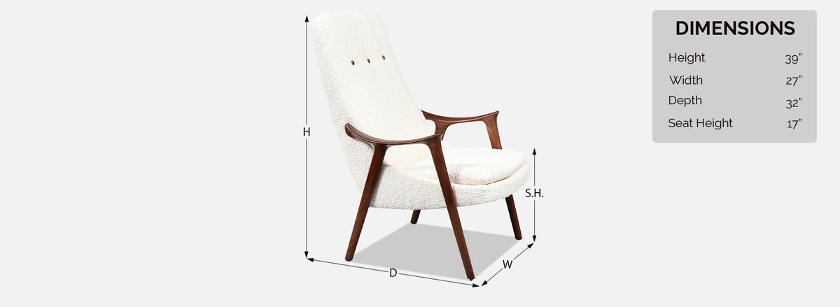 Norwegian Modern "Klarinett" Teak Lounge Chair by More Lenestolfabrikk