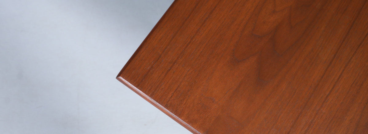 Jens Risom Floating Top Walnut Side Tables