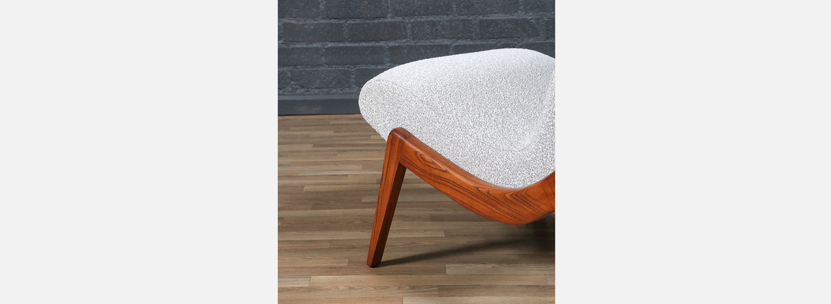 Mid-Century Modern Sculpted Slipper Chair