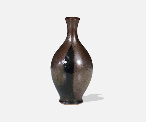 Robert Maxwell Studio Ceramic Vase w/ Brown Glaze