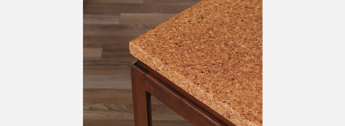 Paul Frankl Cork Top Two-Tier Side Table for Johnson Furniture 