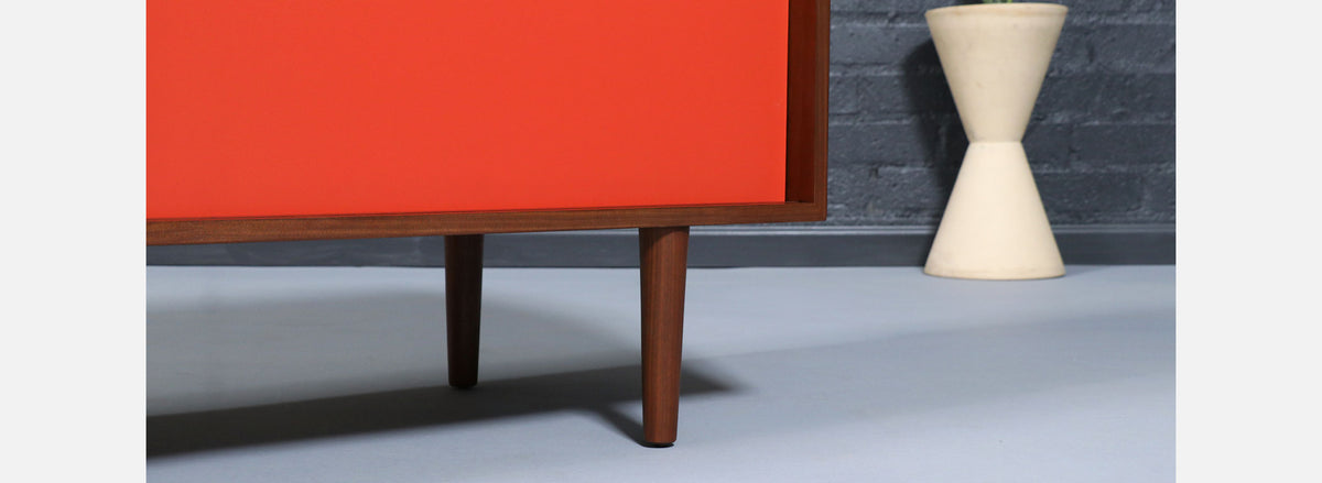 Custom Made Multi-Color Lacquered Credenza by Danish Modern LA