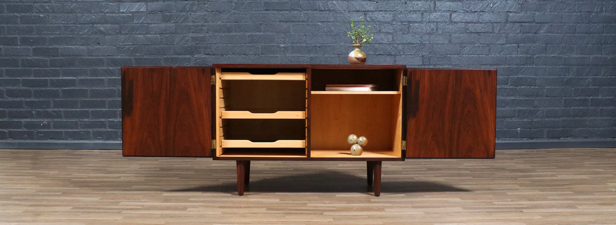 Carlo Jensen Brazilian Rosewood Cabinet for Hundevad & Co.