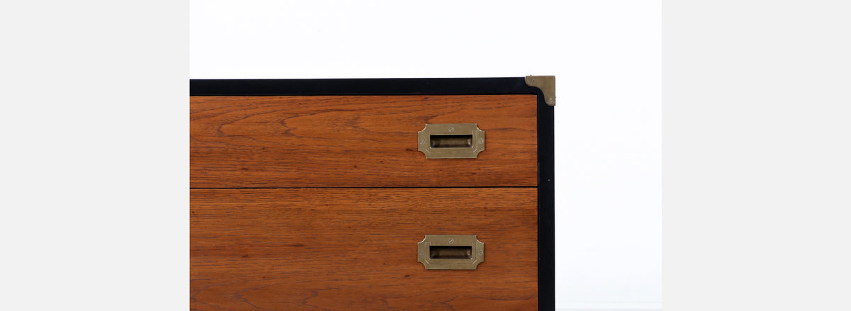 Mid-Century Modern Dresser with Brass Accents by Glenn of California