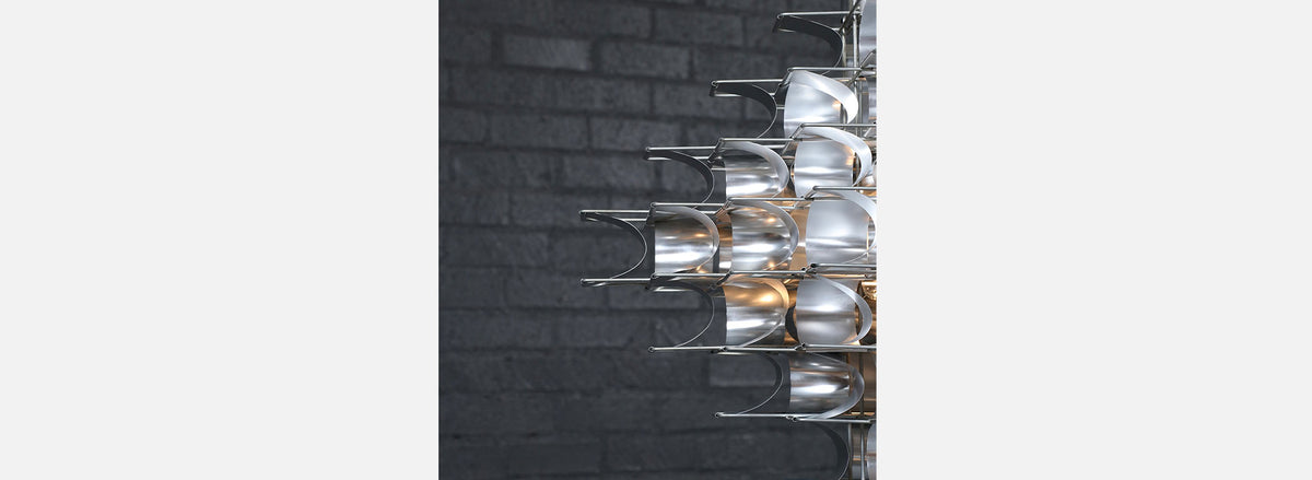 Vintage French Modern "Cassiope" Chandelier by Max Sauze