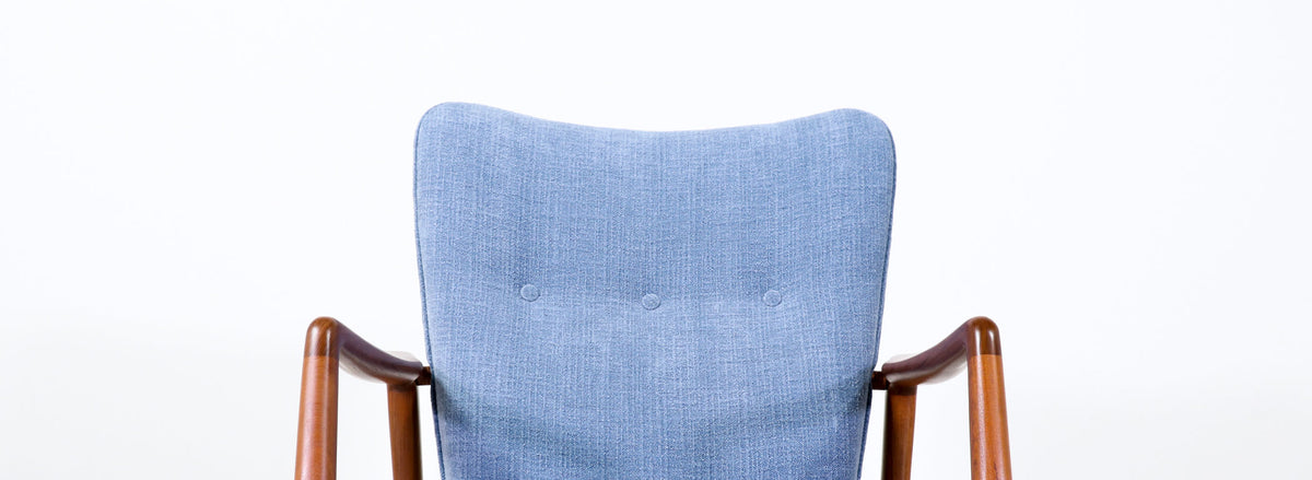 Kurt Olsen Model-215 Wing Back Lounge Chairs for Slagelse Møbelvaerk