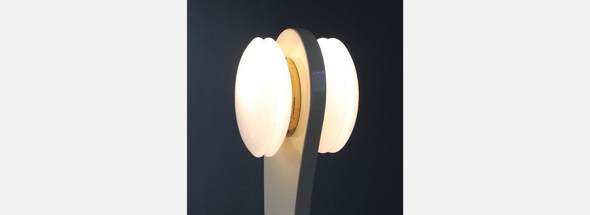 Mid-Century Modern Sculpted Lacquered Floor Lamp