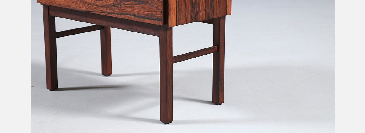 Danish Modern 3-Drawer Rosewood Night Stands