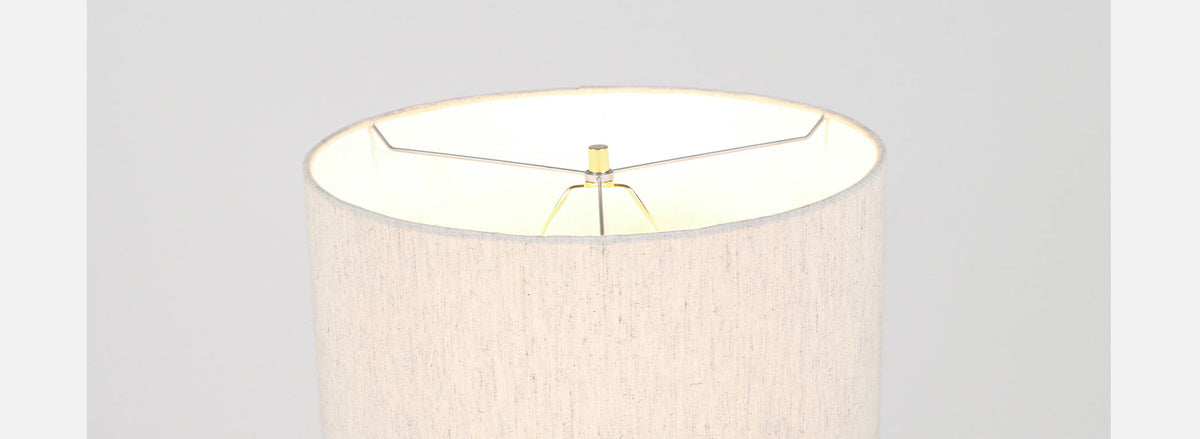 Gordon & Jane Martz Cream Glaze Ceramic Table Lamp for Marshall Studios