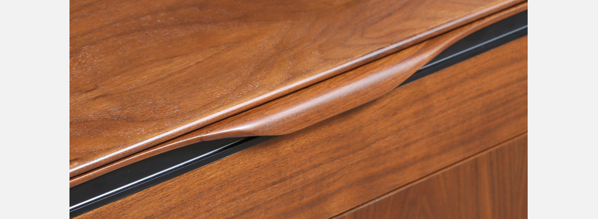 Californian Modernist Walnut Night Stands by John Kapel
