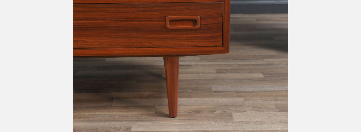 Carlo Jensen Rosewood Credenza with Bi-Folding Door 