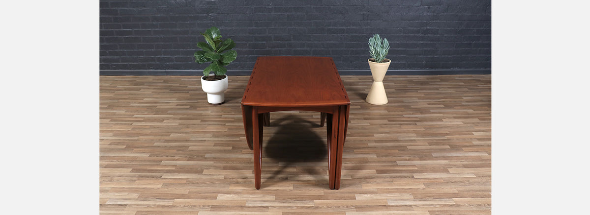 Niels Koefoed Gateleg Teak Dining Table for Koefoeds Hornslet