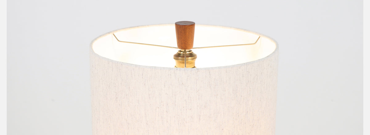 Gordon & Jane Martz Olive Green Ceramic Table Lamp for Marshall Studios