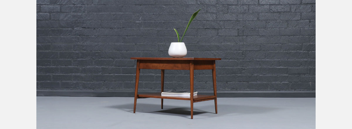Paul McCobb "Planner Group" Side Table w/ Bookshelf for Winchendon Furniture