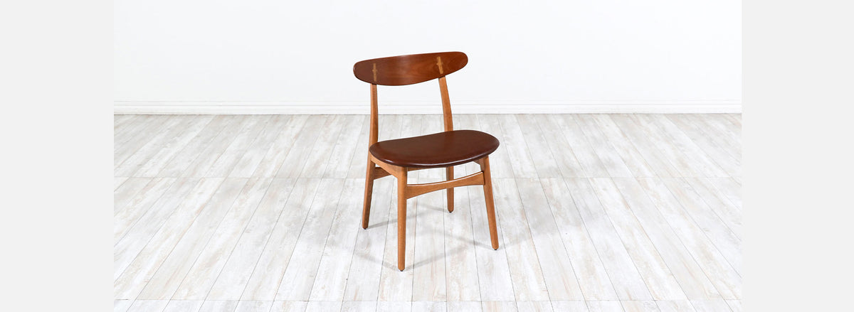 Hans Wegner CH-30 Oak & Leather Chair Carl Hansen & Son