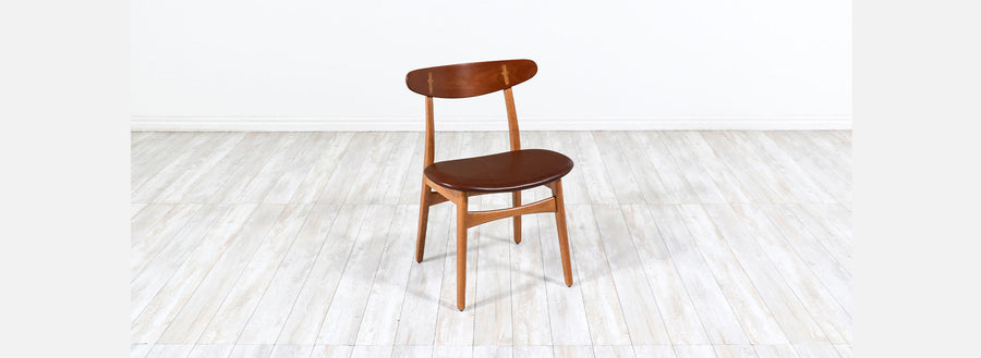 Hans Wegner CH-30 Oak & Leather Chair Carl Hansen & Son