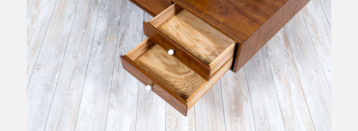 Kipp Stewart & Stewart MacDougall "Declaration" Walnut Coffee Table for Drexel