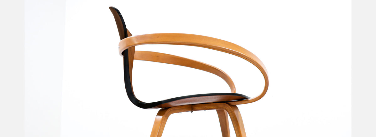 Mid-Century Modern "Pretzel" Armchair by Norman Cherner for Plycraft 
