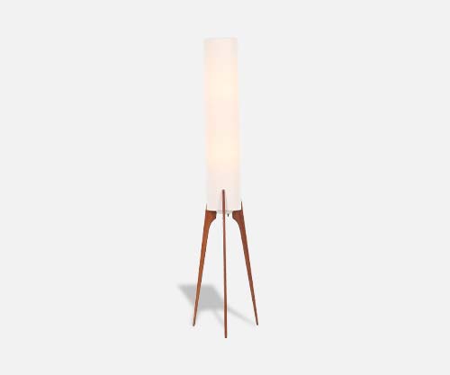 Danish Modern Tripod Teak Floor Lamp
