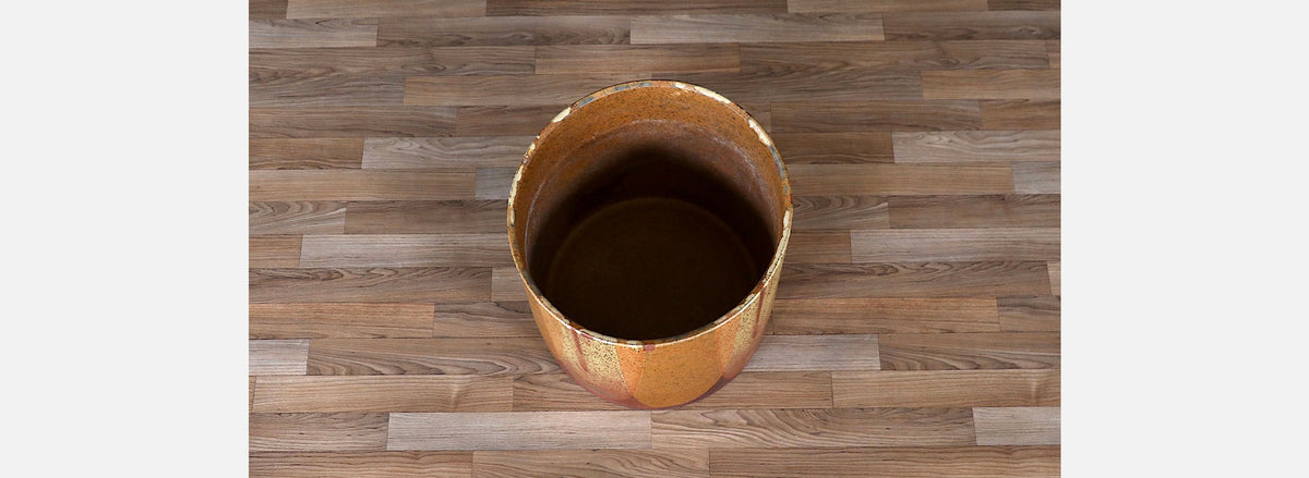 Californian Modern "Flame Glaze" Planter by David Cressey & Robert Maxwell 