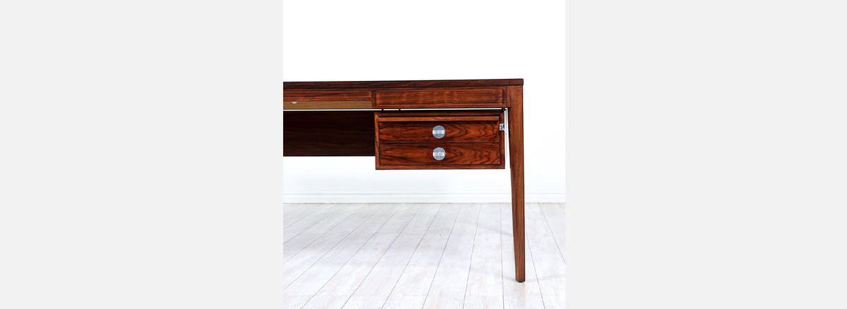 Finn Juhl "Diplomat" Executive Brazilian Rosewood Desk for France & Son