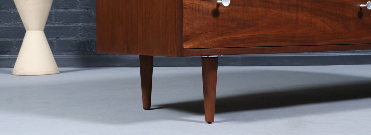 Californian Modernist Walnut Dresser by Milo Baughman