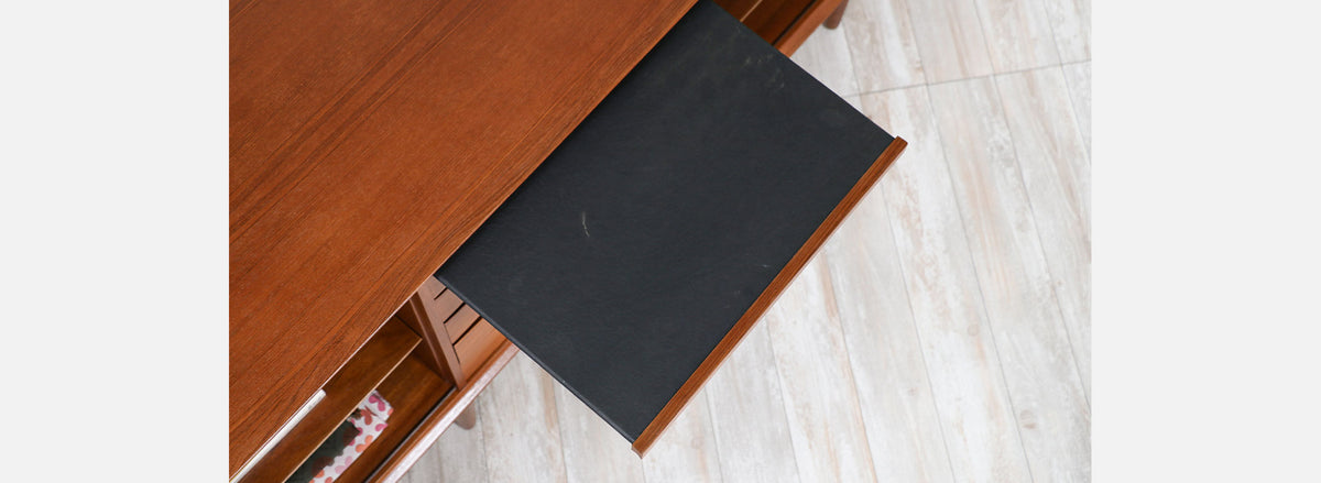 Arne Vodder Tambour-Door Teak Credenza for Sibast Møbler