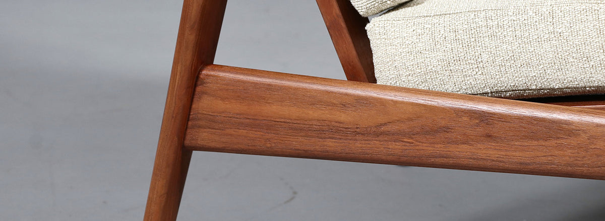 Arne Wahl Iversen Teak Lounge Chair for Komfort