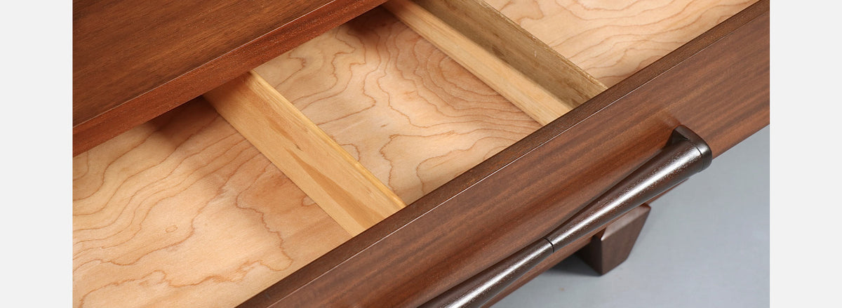Mid Century Modern 3-Drawer Dresser w/ Bowtie Handles