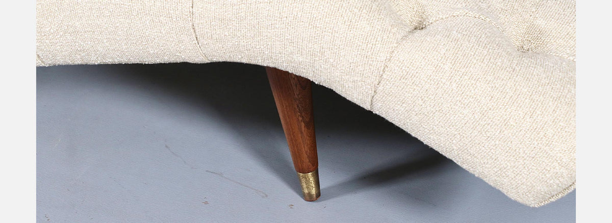 Adrian Pearsall Diamond Button-Tufted Chaise Lounge for Craft Associates