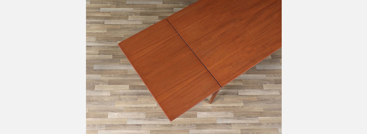 Hans J. Wegner Draw-Leaf teak Dining Table for Andreas Tuck
