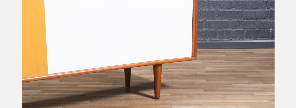 Danish Modern Teak & Two-Tone Lacquered Credenza