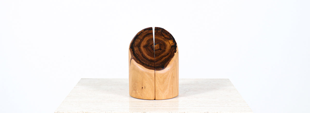 Don Shoemaker Sculpted Rosewood Bookends for Señal Furniture