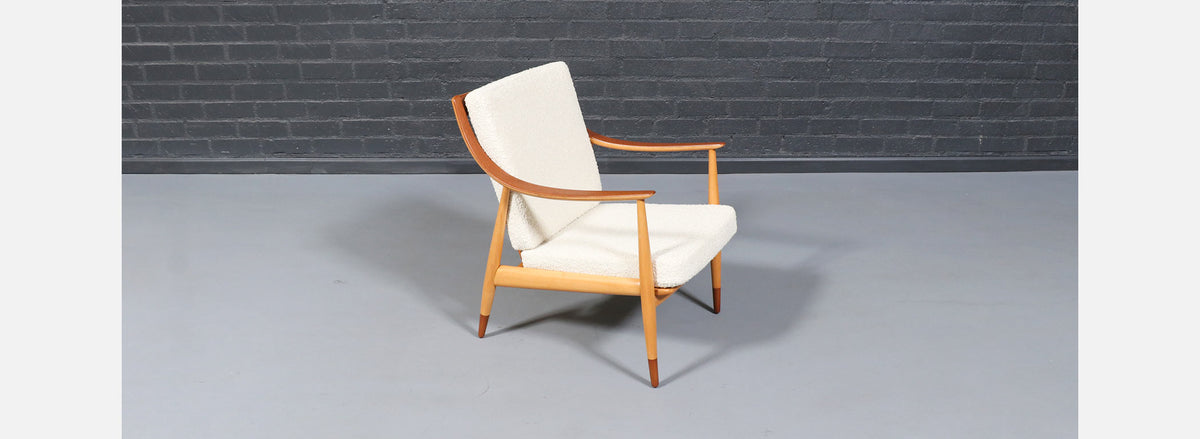 Peter Hvidt Model FD-146 Teak & Birch Lounge Chair