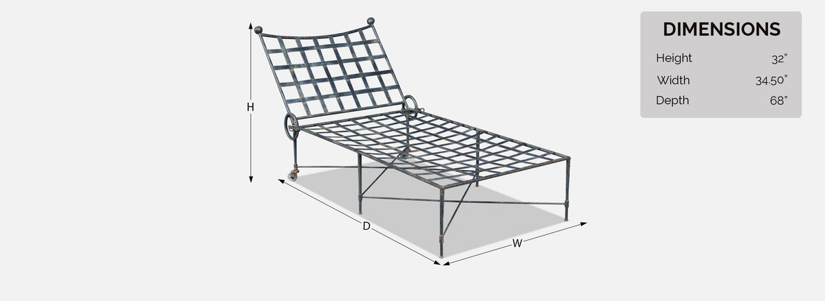 Mario Papperzini "Amalfi" Patio Chaise Lounge for John Salterini