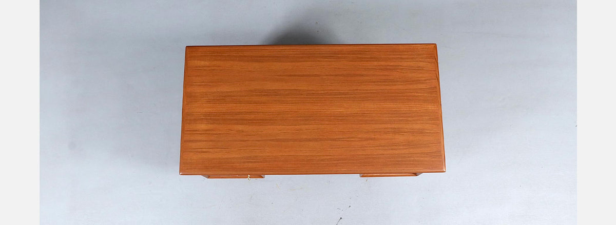 Erik Brouer Executive Teak Desk w/ Bookcase for Brouer Møbelfabrik