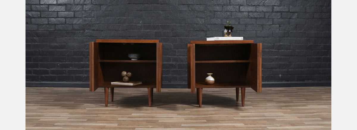 Mid-Century Brutalist "Staccato" Night Stands by Lane