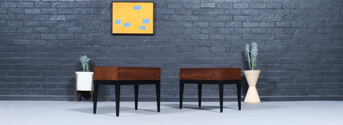 Harvey Probber Walnut Night Stands