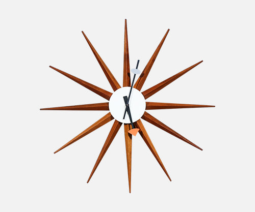 Vintage George Nelson Model-2202 Sunburst Clock for Howard Miller