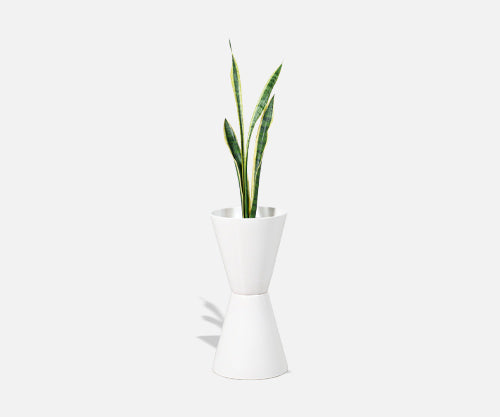 Mid-Century Modern Architectural Double Cone Planter by Bauer