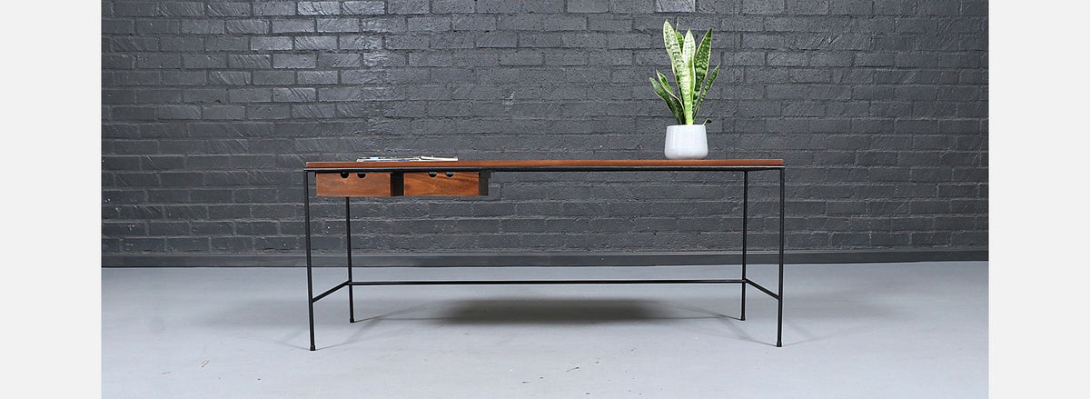 Paul McCobb "Planner Group" Iron Desk / Table for Winchendon Furniture