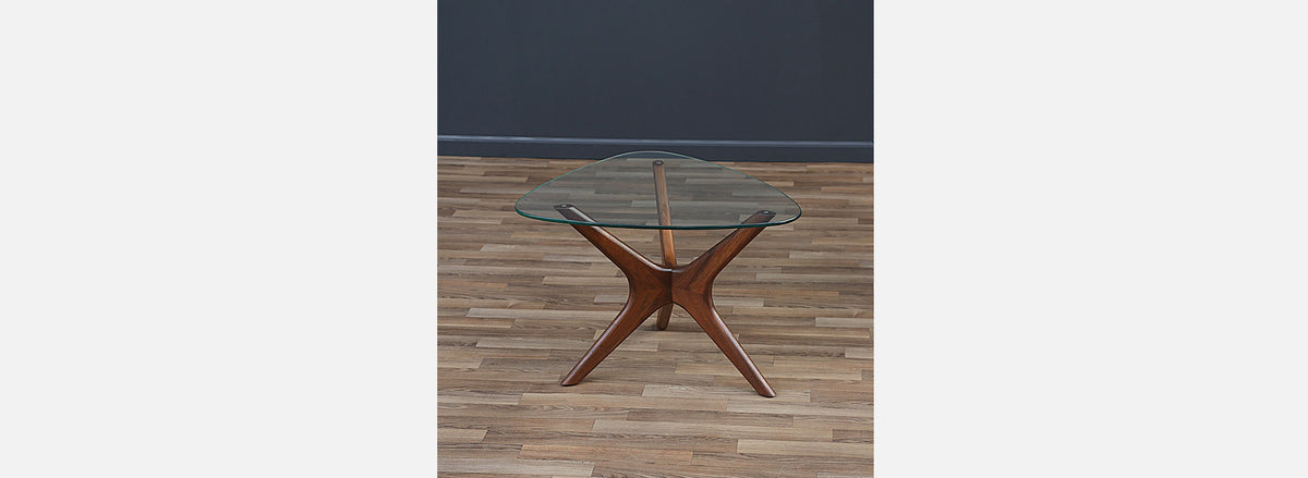 Adrian Pearsall "Jax" Sculpted Walnut Side Tables