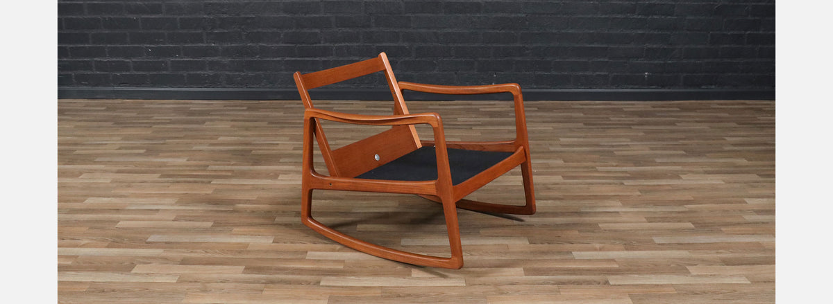 Ole Wanscher Model FD-120 Teak Rocking Chair for France & Son